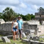 Guests enjoying a guided tour through Ek Balam