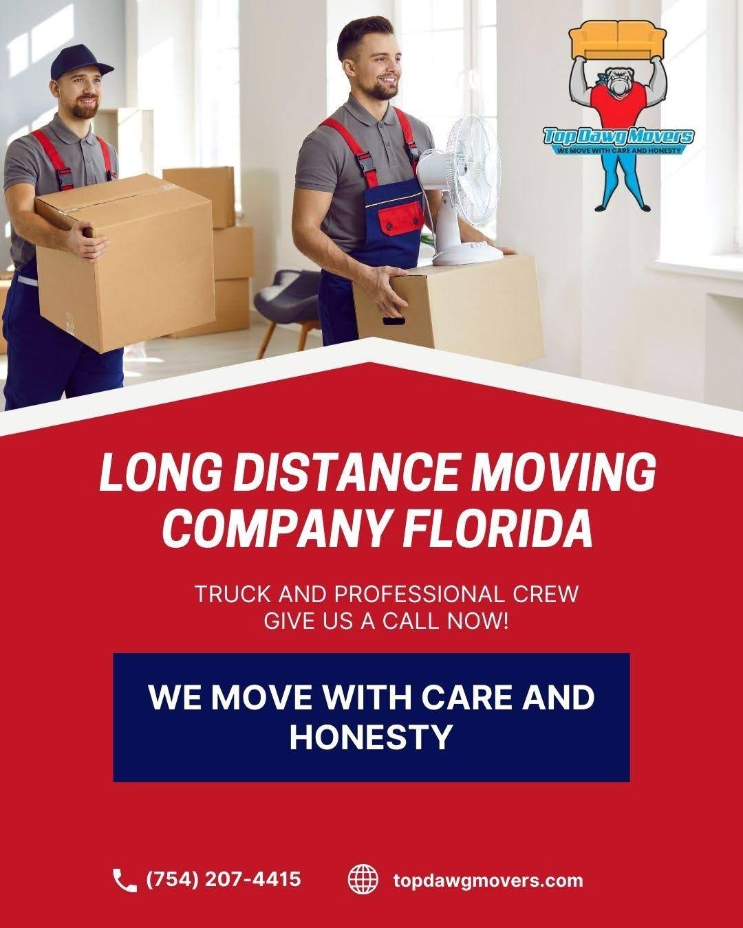 Long Distance Moving Company Florida