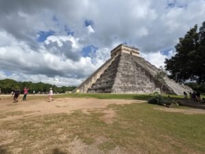 Adventurers on a Yucatan explore tour visiting the iconic Tulum ruins